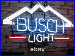 Vintage Busch Light Beer Mountain Neon Bar Light Sign (original) 1991 Vgc