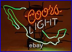 Vintage COORS NEON Light Sign 1999 MEXICO Red White Green-Beer Bar Man Cave