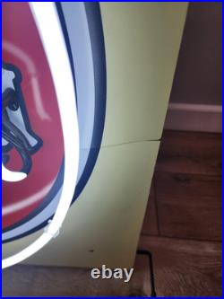 Vintage CORONA BEER ANTIQUE NEON LIGHT SIGN BAR PUB MANCAVE 35 X 30 Tan
