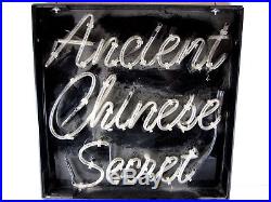 Vintage Calgon Ancient Chinese Secret Neon Sign Advertising Laundromat Laundry