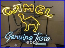 Vintage Camel Cigarette Genuine Taste Advertising Neon Light Sign