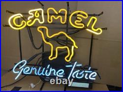 Vintage Camel Cigarette Genuine Taste Advertising Neon Light Sign