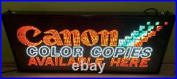 Vintage Canon Electric Indoor Light Display Sign Chain Pull On And Off
