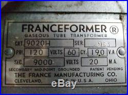 Vintage Car Dealer Neon Sign Transformer American Motors New Old Stock