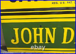 Vintage Caterpillar/John Deere Gas & Oil Porcelain Enamel Neon Sign SSPN 72X48