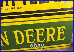 Vintage Caterpillar/John Deere Gas & Oil Porcelain Enamel Neon Sign SSPN 72X48