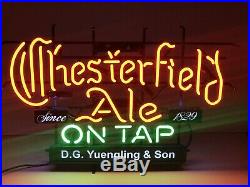 Vintage Chesterfield Ale On Tap D. G. Yuengling & Son Neon Sign 32 x 21