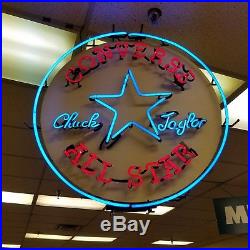 Vintage Chuck Taylor All Star neon sign