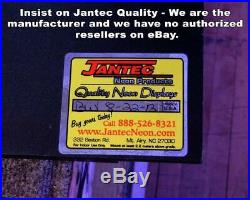 Vintage Clothing Neon Sign Jantec 32 Wide x 16 High Hand Bent in NC
