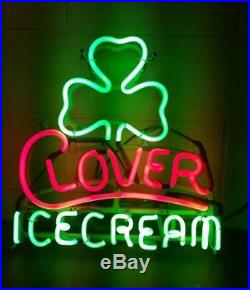 Vintage Clover Ice Cream Neon Country Store Sign