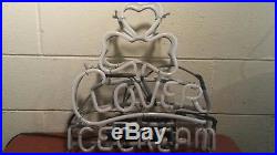 Vintage Clover Ice Cream Neon Country Store Sign