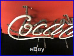 Vintage Coca Cola Coke Lighted Neon Sign Classic Fishtail Authentic Original