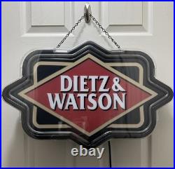 Vintage Collectible Neon Dietz & Watson Deli Store Sign
