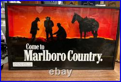 Vintage Come to Marlboro Country Lighted Sign 1996 Everbrite Neon