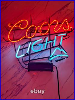Vintage Coors Beer Neon Sign Authentic Everbrite Bar Sign UL Listed WORKS
