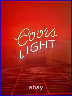 Vintage Coors Light Neon Bar Sign 16x19