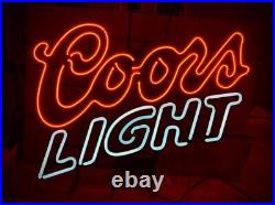 Vintage Coors Light Neon Sign BIG 36 inches by 27 inches Real Neon, not LED