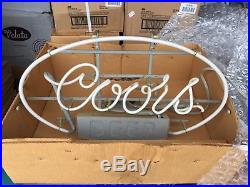 Vintage Coors Neon Beer Sign 1980s Original Box Included Works Well