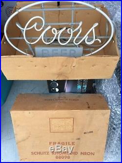 Vintage Coors Neon Beer Sign 1980s Original Box Included Works Well