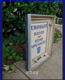 Vintage Crosley Radios & Home Appliances Lighted Neon Advertising Sign