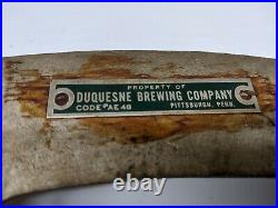 Vintage DUQUESNE BEER NEON & METAL SIGN