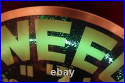 Vintage Devoe Paints Neon Clock Sign Weeu Radio 850kc Advertising Working