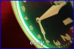 Vintage Devoe Paints Neon Clock Sign Weeu Radio 850kc Advertising Working