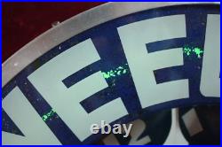 Vintage Devoe Paints Neon Clock Sign Weeu Radio 850kc Advertising Working