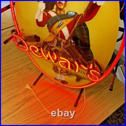 Vintage Dewar's Scotch Whisky Neon Sign 20 Bar Mancave Sign Liquor RARE VGC