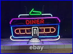 Vintage Diner Neon Sign CAR Classic Retro Restaurant