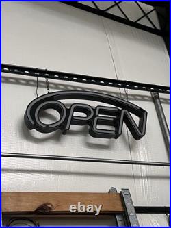 Vintage Electric Neon Light OPEN for Business Sign Large Works Great