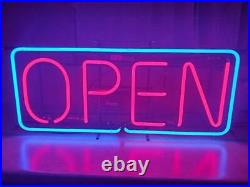 Vintage Everbrite Neon OPEN sign 36 x 16
