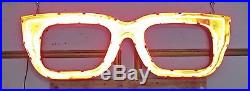 Vintage Eye Glasses Trade Sign Neon Shipping Available