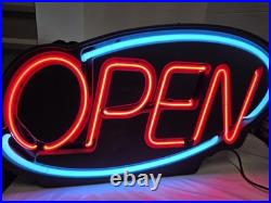 Vintage Fallon Real Neon Open Sign 33x16 Business Bar Restaurant Working