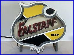 Vintage Falstaff Beer Neon Sign In Working Condition