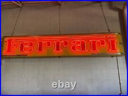 Vintage Ferrari Neon sign 14 feet long 3 feet wide