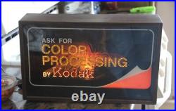 Vintage Fiber Optic Kodak Light Up Sign Very Rare Vintage Fiber Optic Kodak Light Up Sign Very Rare
