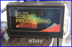 Vintage Fiber Optic Kodak Light Up Sign Very Rare Vintage Fiber Optic Kodak Light Up Sign Very Rare