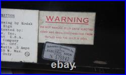 Vintage Fiber Optic Kodak Light Up Sign Very Rare Vintage Fiber Optic Kodak Light Up Sign Very Rare