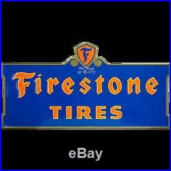 Vintage Firestone Neon metal sign