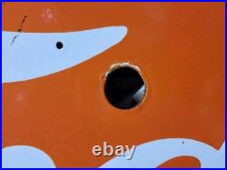 Vintage Ford Porcelain Sign Old 48 Neon Skin Farm Tractor Dealer Sales Service