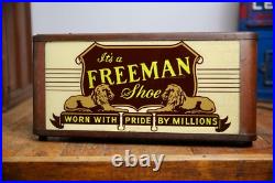 Vintage Freeman Shoe Neon Sign Allison Sign Co. Countertop Store Display Lion Vintage Freeman Shoe Neon Sign Allison Sign Co. Countertop Store Display Lion
