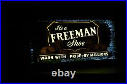 Vintage Freeman Shoe Neon Sign Allison Sign Co. Countertop Store Display Lion Vintage Freeman Shoe Neon Sign Allison Sign Co. Countertop Store Display Lion