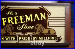 Vintage Freeman Shoe Neon Sign Allison Sign Co. Countertop Store Display Lion Vintage Freeman Shoe Neon Sign Allison Sign Co. Countertop Store Display Lion