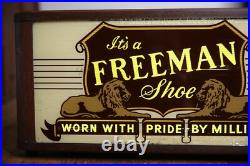 Vintage Freeman Shoe Neon Sign Allison Sign Co. Countertop Store Display Lion Vintage Freeman Shoe Neon Sign Allison Sign Co. Countertop Store Display Lion