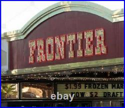 Vintage Frontier Hotel & Casino Las Vegas Neon Casino Marquee Sign