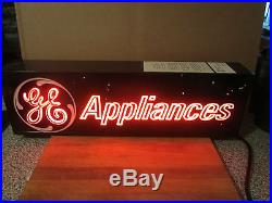 Vintage GE General Electric Appliances Dealer Beyond Neon Lighted Sign