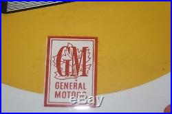 Vintage GM General Motors Delco Thermometer Dealership Sign Canada Neon-Ray Co