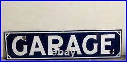 Vintage Garage Gas & Oil Porcelain Enamel Neon Sign 48x12