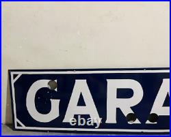 Vintage Garage Gas & Oil Porcelain Enamel Neon Sign 48x12